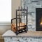 Hastings Home Hastings Home Fireplace Tool Set and Rack, Black 202164PTZ - alternate 1